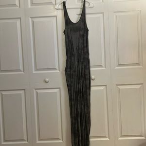 Dark grey, army pattern comfy jumpsuit. Brand is Aerie